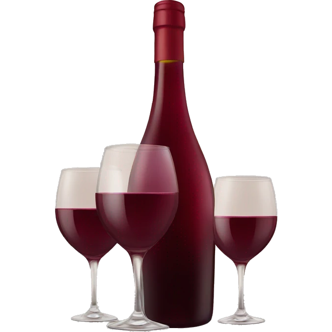 Wine heart emoji