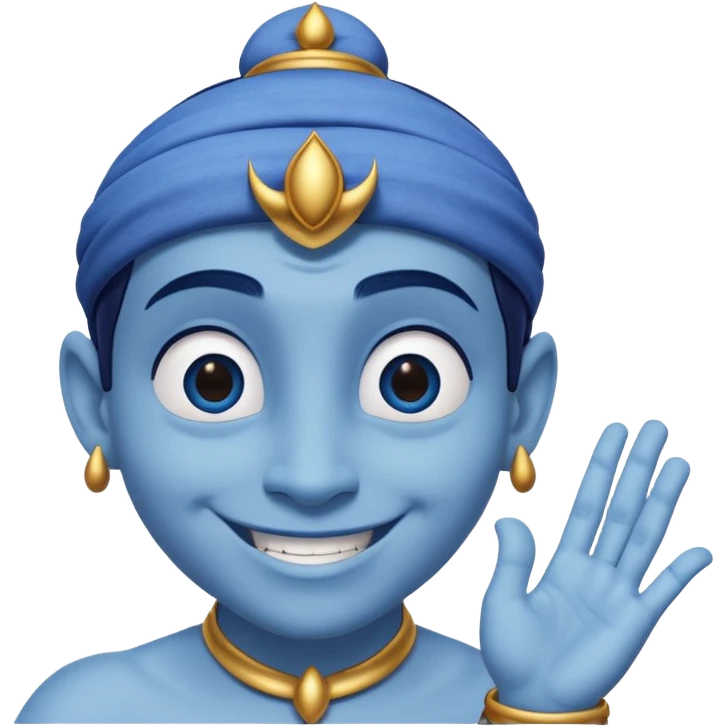 Genie from Aladdin. make several options for the genie from alladin cartoon for the further animation, i want that he shows the like with his left hand and smiles emoji