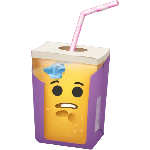 juicebox with straw emoji