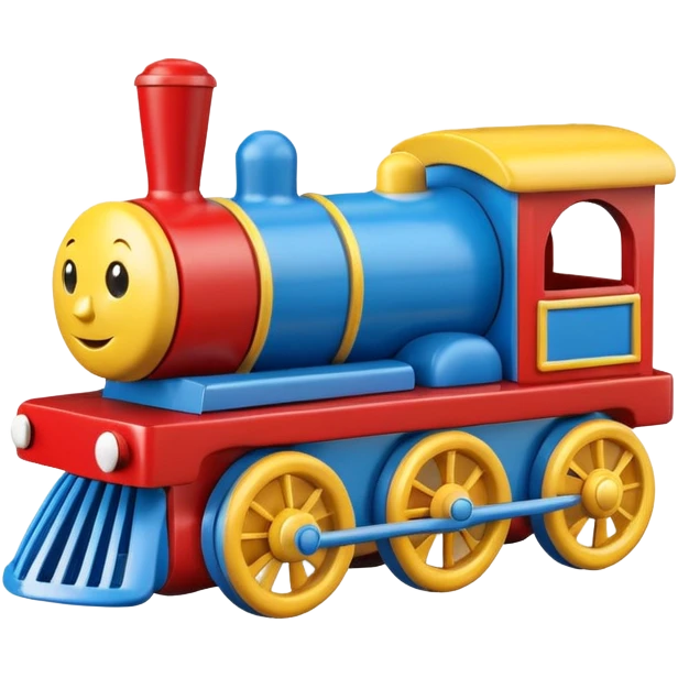 wooden train toy emoji