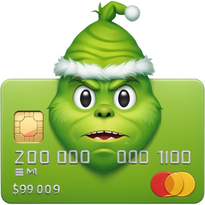 Grinch Credit Card emoji