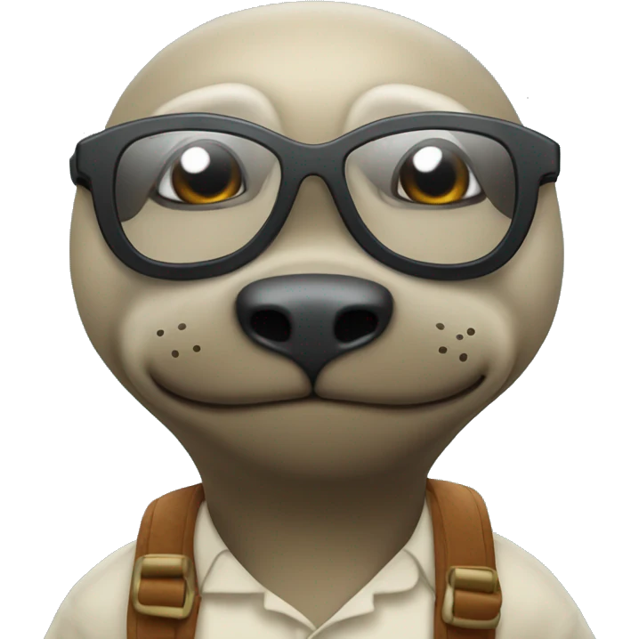 Tiburón con gafas emoji