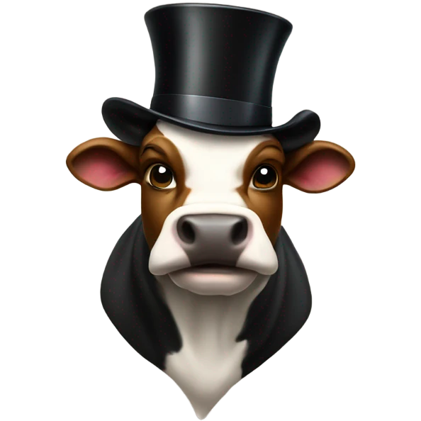 bull with a top hat emoji