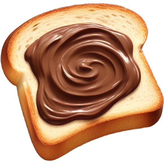 Toast with nutella emoji