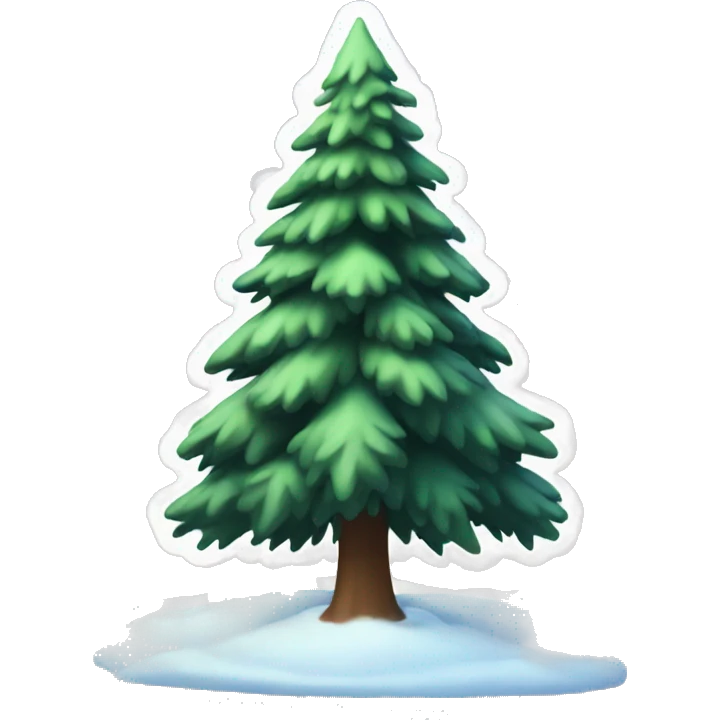 spruce in the snow emoji