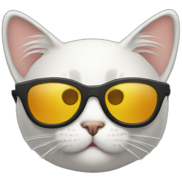 Cat with sunglasses emoji