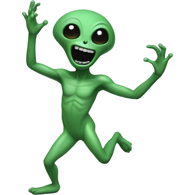 Alien dancing emoji