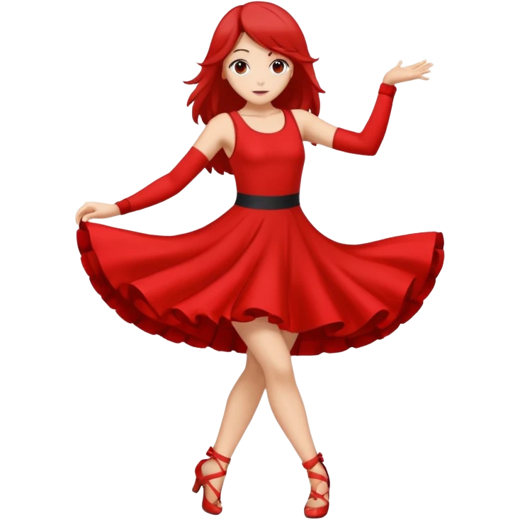 Una chica de anime bailando  emoji