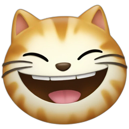 un chat qui laughing  emoji