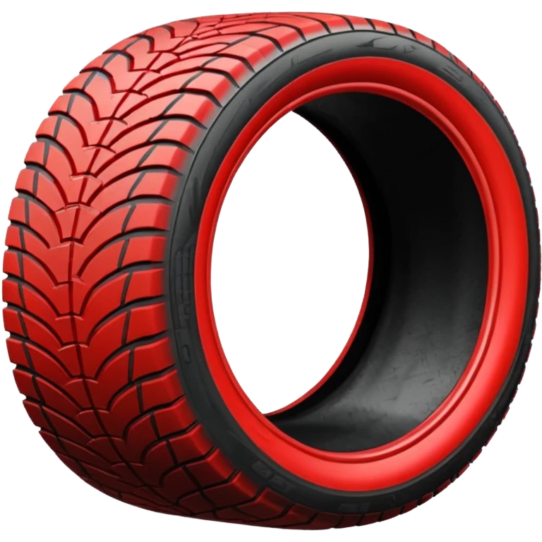 tyre prints marks red emoji