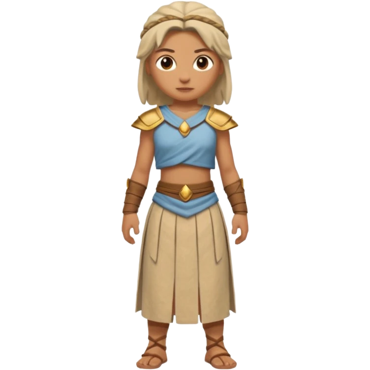 beige ancient warrior cloth skirt emoji