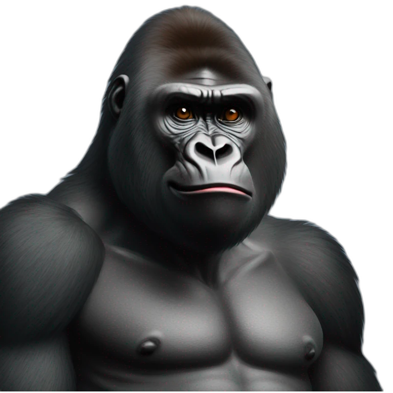 gorilla saying no emoji