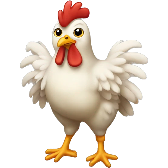 Chicken with Chicken Wings emoji