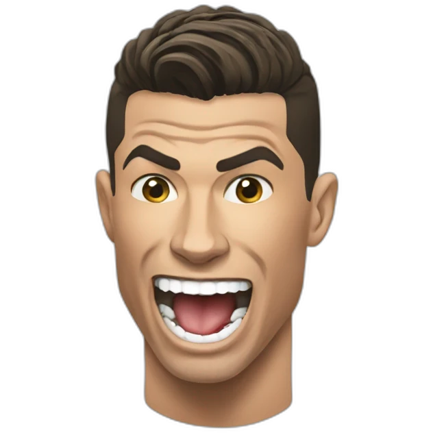 Cristiano Ronaldo bite emoji