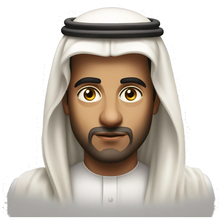 photorealistic  Faisal King of Saudi Arabia serious emoji