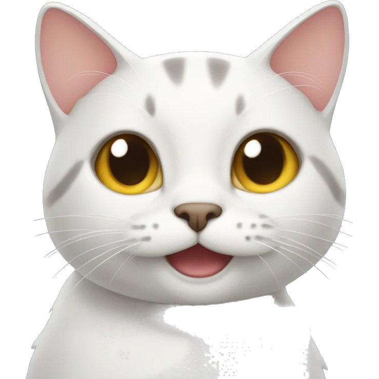 Cat smiling big  emoji
