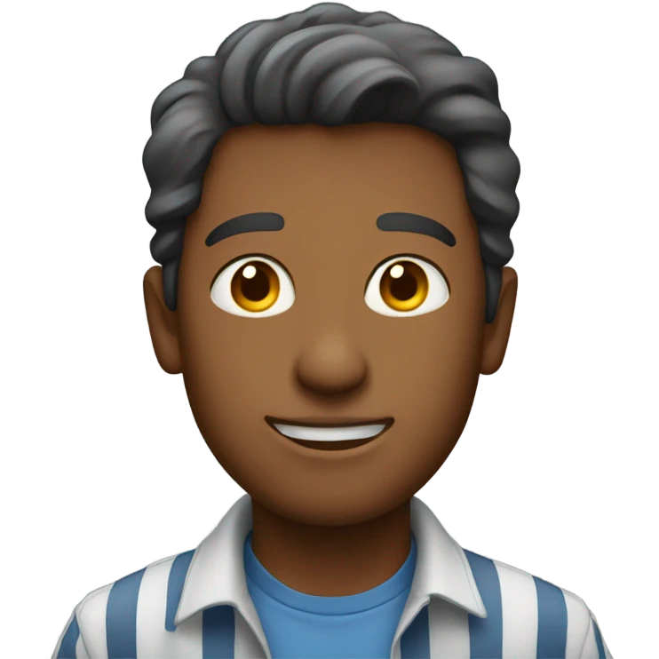 A man standing under the sunny sky emoji