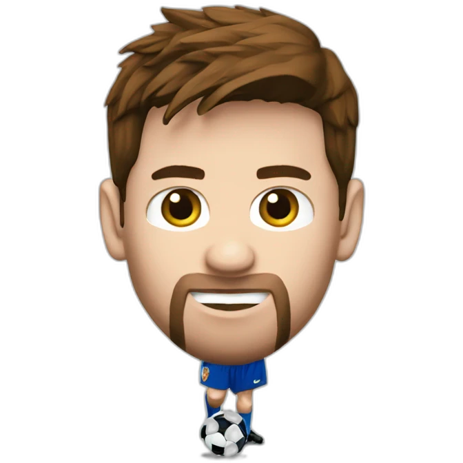Messi dribbling emoji