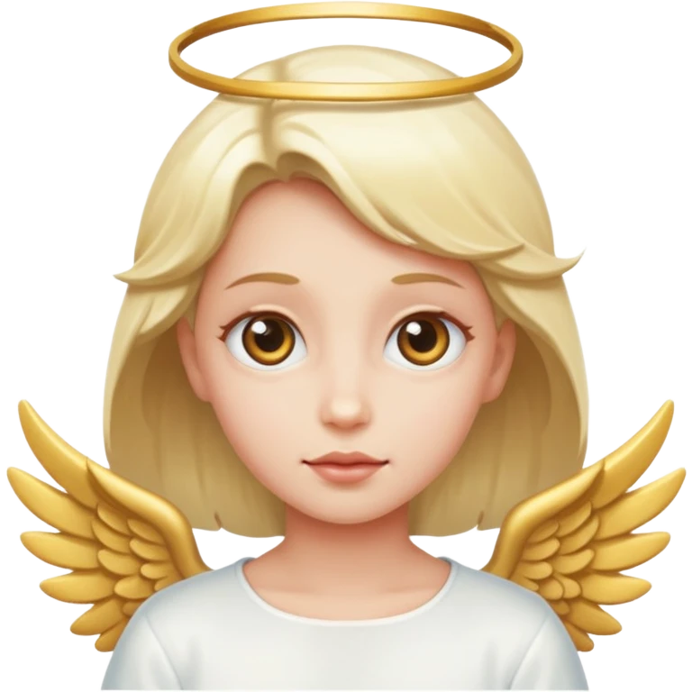 Rolling eye angel emoji