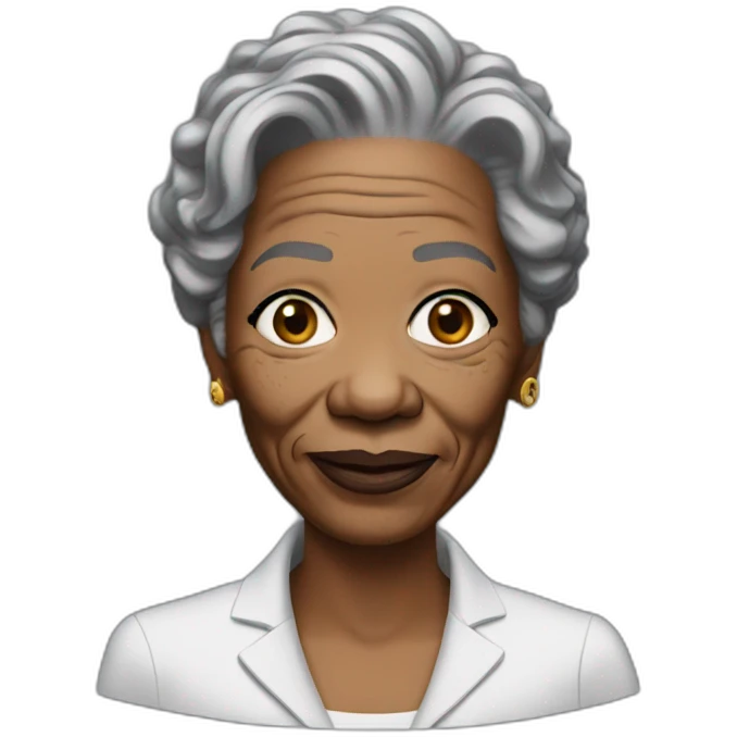 Morgan freeman as a woman emoji
