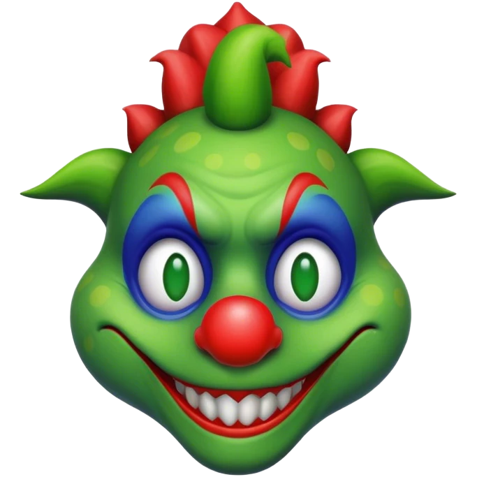 dinosaur clown emoji