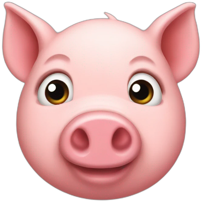 Stingy pig emoji