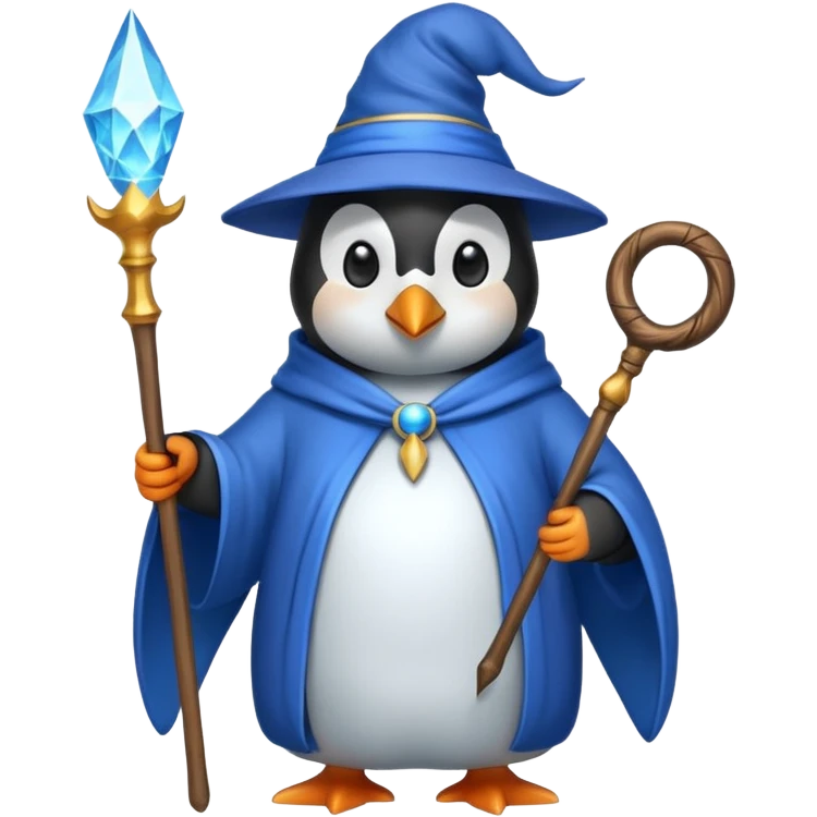 Penguin Wizard emoji