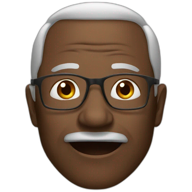 old black man sit emoji