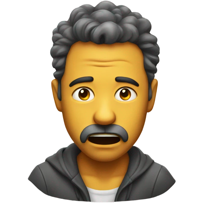 man puking out honey  emoji