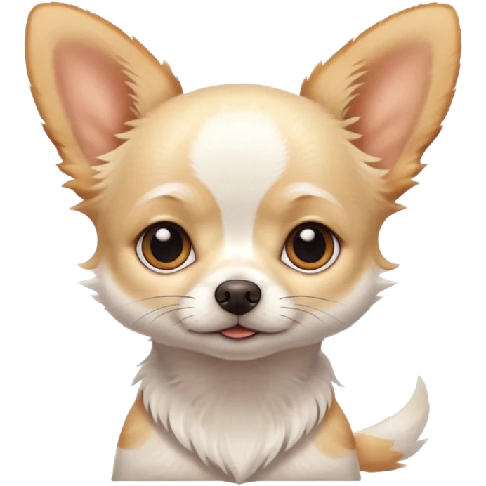cute white chihuahua emoji