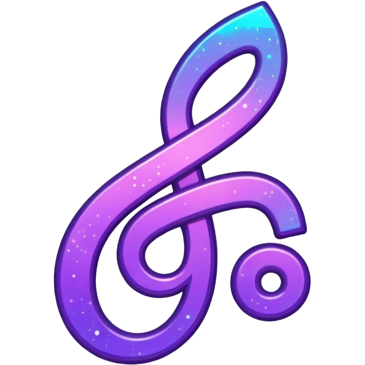glitter symbol music purple cyberpunk emoji