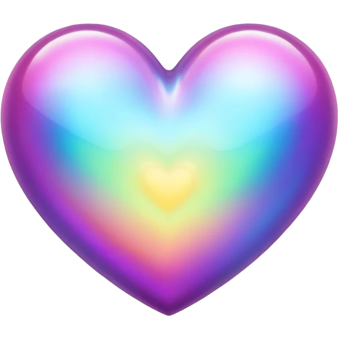 Iridescent heart  emoji
