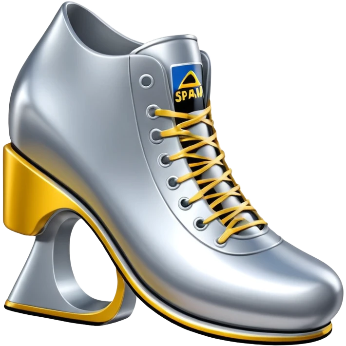 thierry mugler style spam can shoe sculpture  emoji