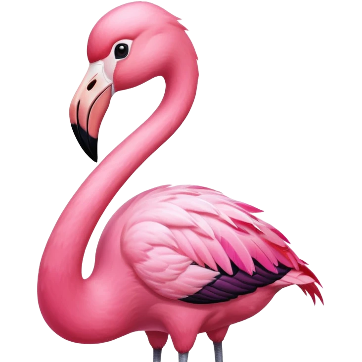 flamingo with shirt emoji
