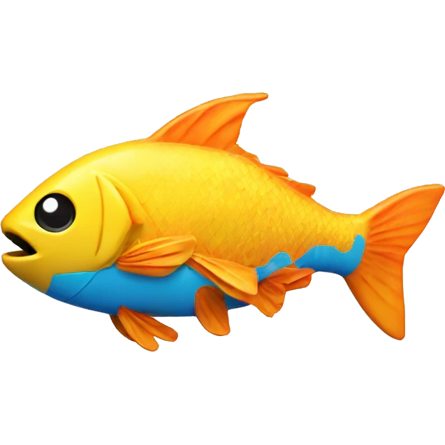 A water gun fish emoji