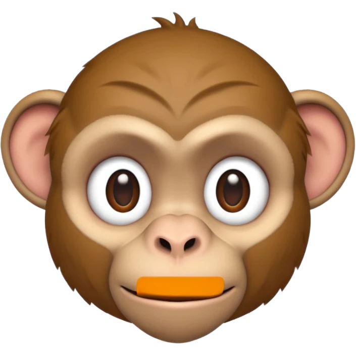 Macaco de camisa branca emoji