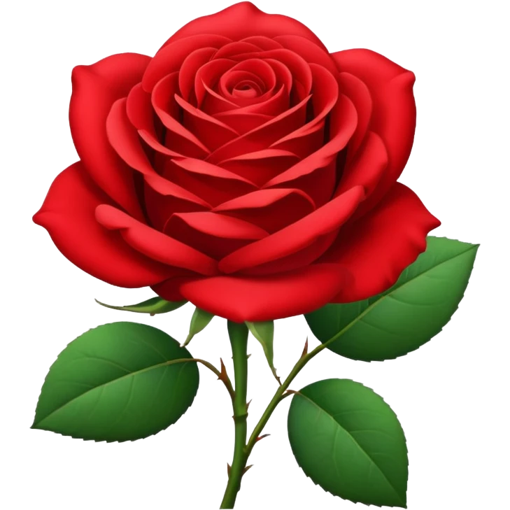 Red rose emoji