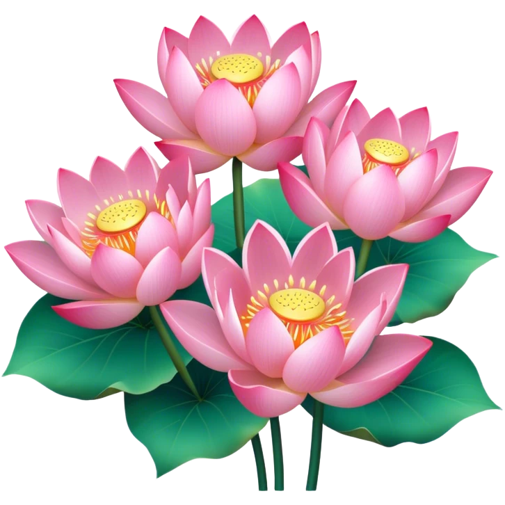 bouquet of lotus flowers emoji
