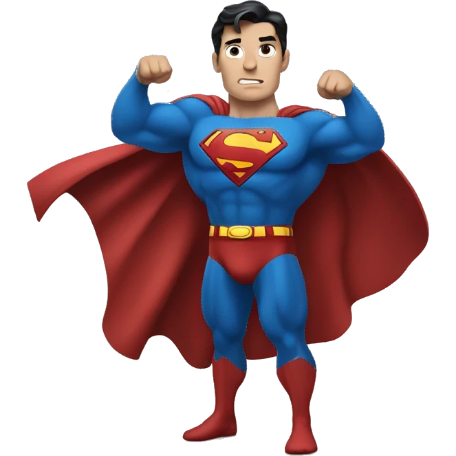 Superman flexing  emoji