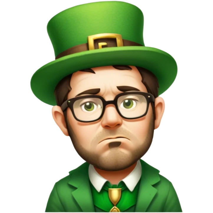 Sad Leprechaun emoji