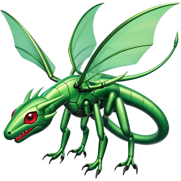 Shiny Futuristic Slim Cool Badass Exotic Flygon-Scyther-Hybrid-Creature emoji