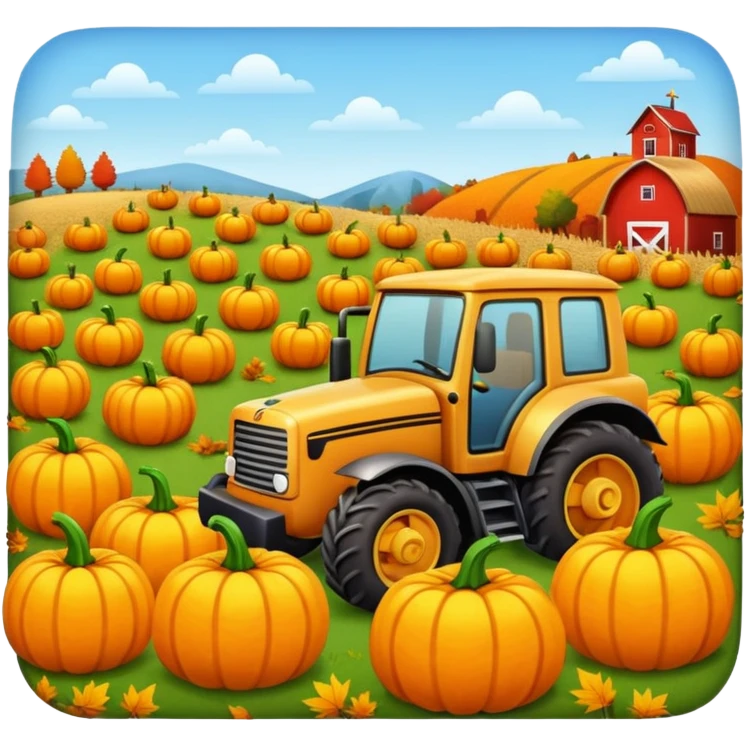 Pumpkin patch hay bale rides  emoji