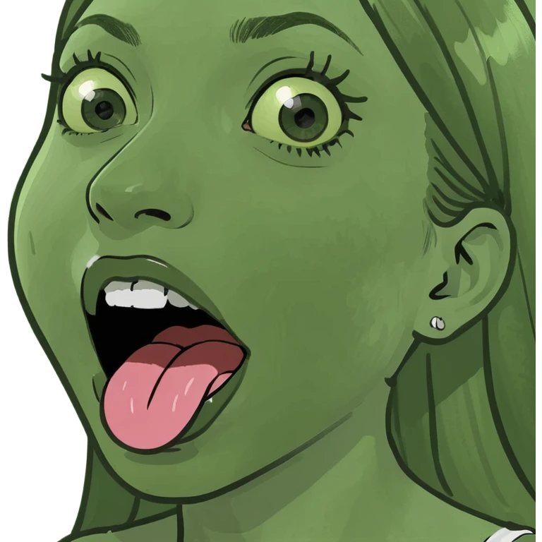 Black girl sticking her tongue out emoji