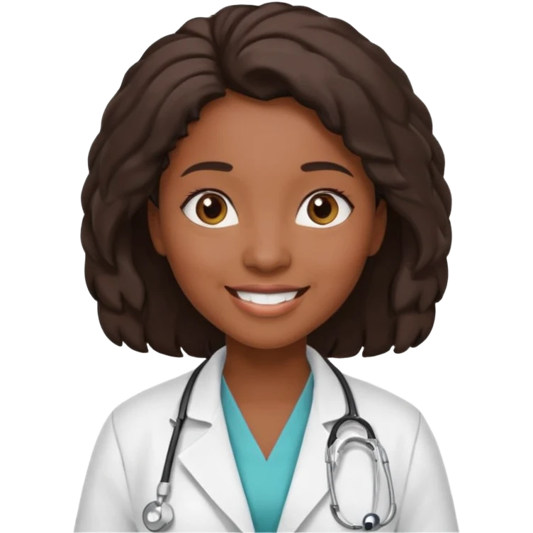 black woman doctor emoji