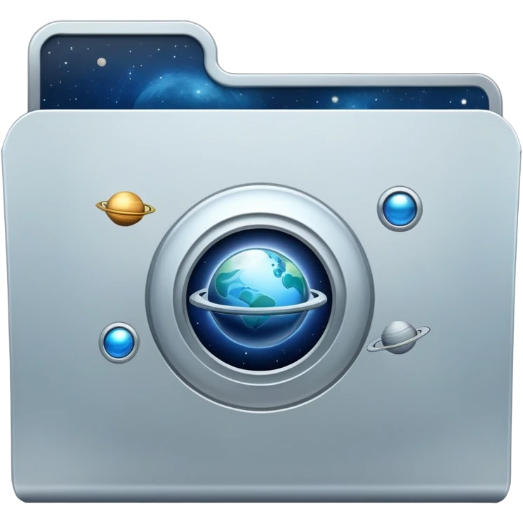 space themed file folder  emoji