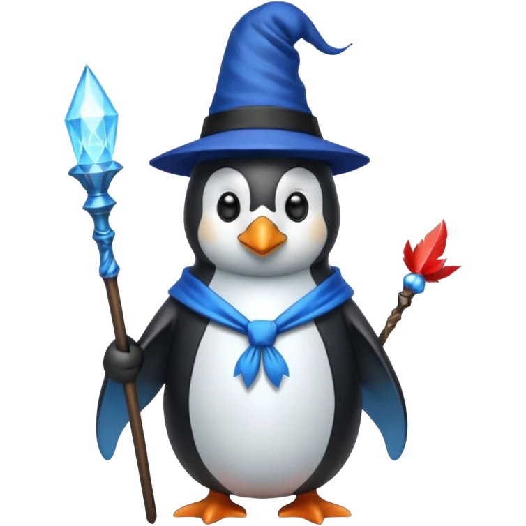 Penguin Wizard emoji