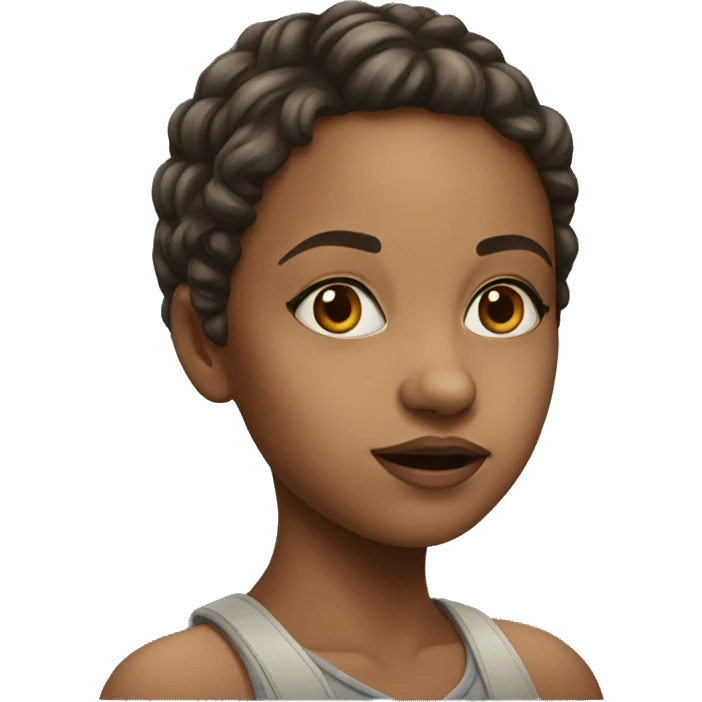 realistic portrait of girl emoji