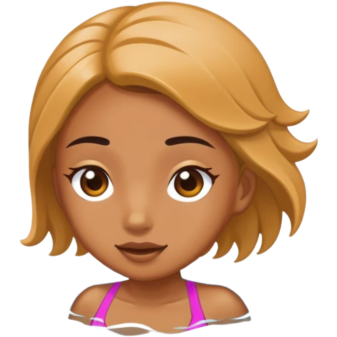 Niña nadando emoji