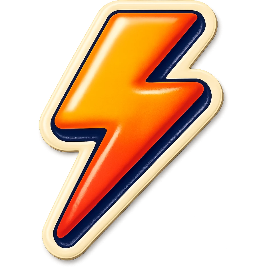 lightning bolt emoji