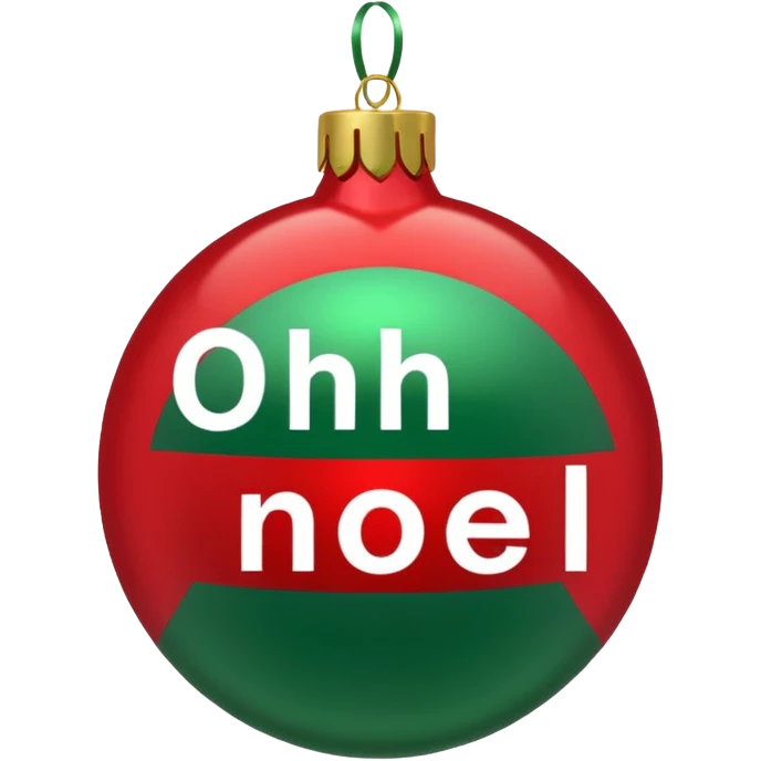 christmas ornament Oh Well Noel emoji